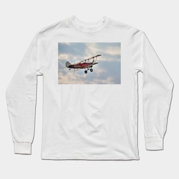 Curtiss Wright Travel Air E-4000 in Flight Long Sleeve T-Shirt by holgermader